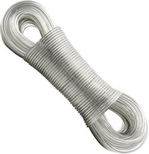 50m Wäscheleine mit Stahlkern 4mm Wäscheleine Extra Stark ist Rost- Und Korro...
