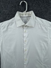 Eton Cotton Slim Signature Twill 16.5 Romania Men White Shirt Long Sleeve Solid