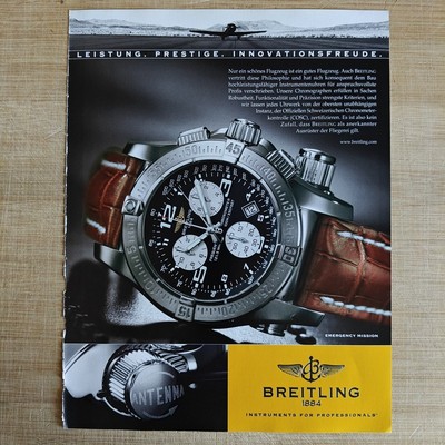 Breitling 2006 Vintage Werbung Anzeige Reklame Advertising Ads Werbeanzeige Adv