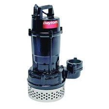 Bomba de sumidero sumergible Dayton 1/2 2" F 120 V CA Ninguna 1XHV7 Aluminio Negro