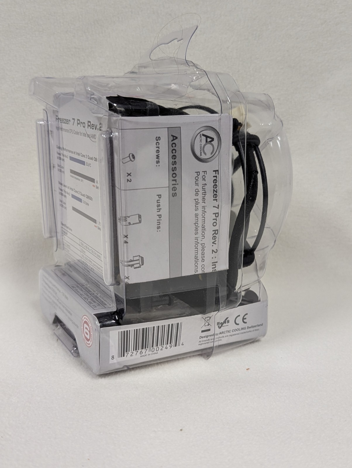 Arctic Freezer 7 Pro Rev. 2 Socket 775 CPU Cooling Fan & Heat Sink ~ NIB