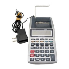 Casio 12 Digit HR-8TM Handheld Printing Calculator Taxes & Exchange Tested Works