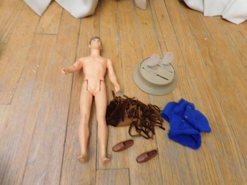 Vintage Mattel Barbie Doll Ken1968 Live Action W/ Outfit and Stand