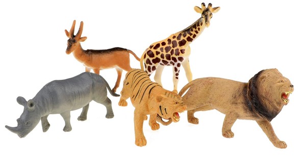 Toi-Toys Play Set Wild Animals 5-Part (Us Import)-image