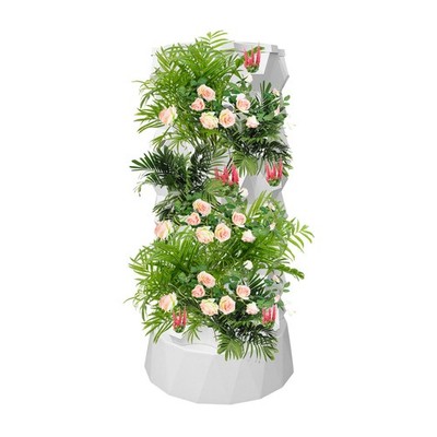 64 Pot Vertical Hydroponics Tower Systems Set Hydroponic Growing Kit Garden Home