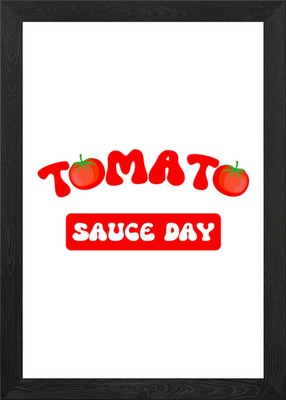 Tomatensauce Tag Grafik gerahmt Wandbild Poster Leinwanddruck Bild