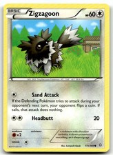 Zigzagoon 111/160 Common Primal Clash Pokemon Moderately Played
