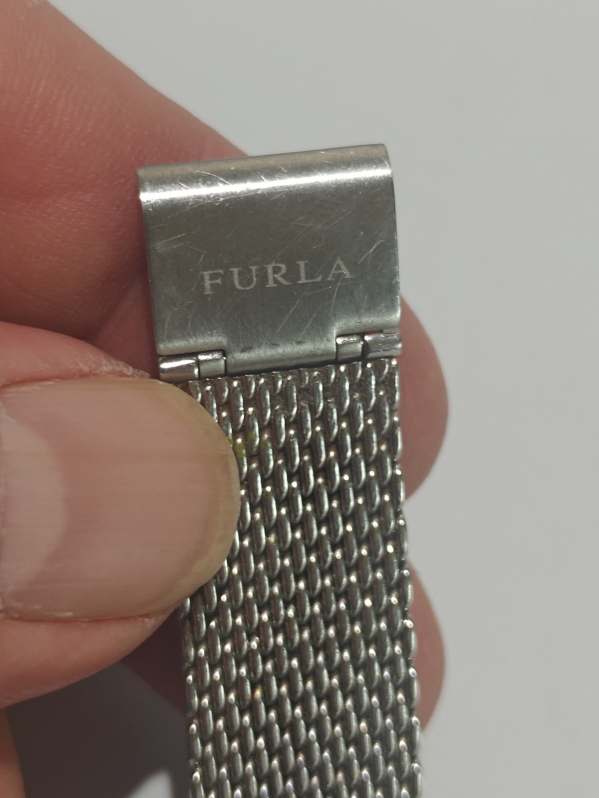 Furla Women's Silver Rectangular Analog Watch w/ … - image 8