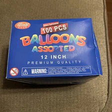 Aufun Shop 100 Pieces Rainbow Set Assorted Color Latex Party Balloons 12” Pastel