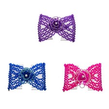 LOVEF 3Pcs Easy Comb Magic Hair Beauty Decoration Double Clip Pearl Random