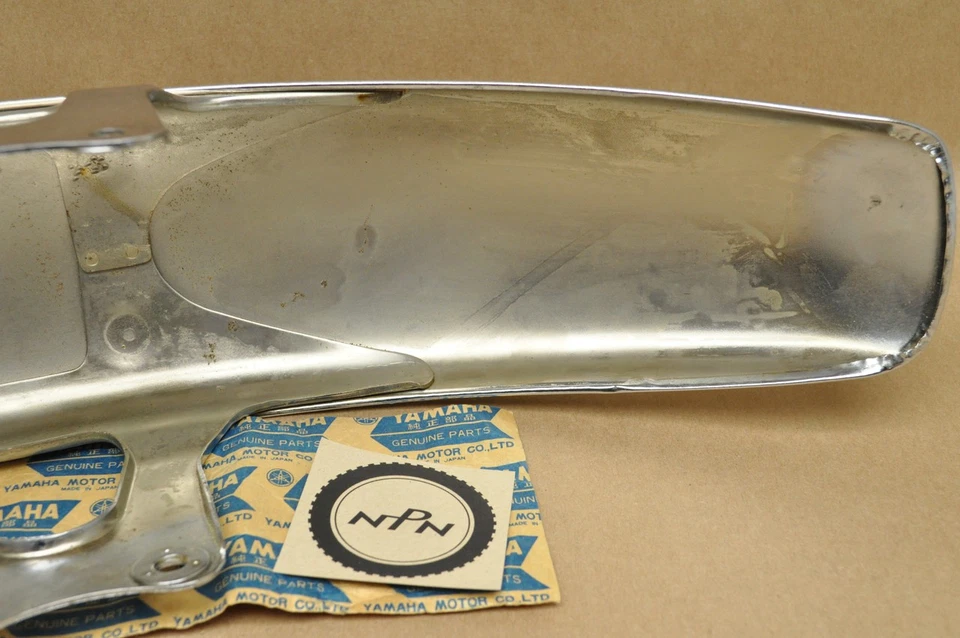NOS 雅马哈 1977 - 79 XS750 1980 - 81 XS850 铬前挡泥板防泥板 — 第 3/4 张图片