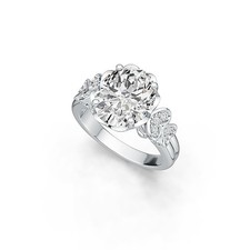 Sterling Silver Semi Mount Ring Setting Oval OV 12X10mm