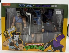 NECA TMNT Casey Jones vs Foot Soldier  Slashed  Teenage Mutant Ninja Turtles NEW