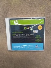 HP CD-R Inkjet-Printable 52x 700 MB Data 80 Min 10Pk AquaGuard Print On Disc 