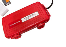 Humidor per sigari da viaggio Romeo y Julieta custodia rigida rosso loto ermetico