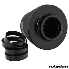 Ramair Performance Universal Induction Air Filter - 90mm Id Reducing Rings Incl