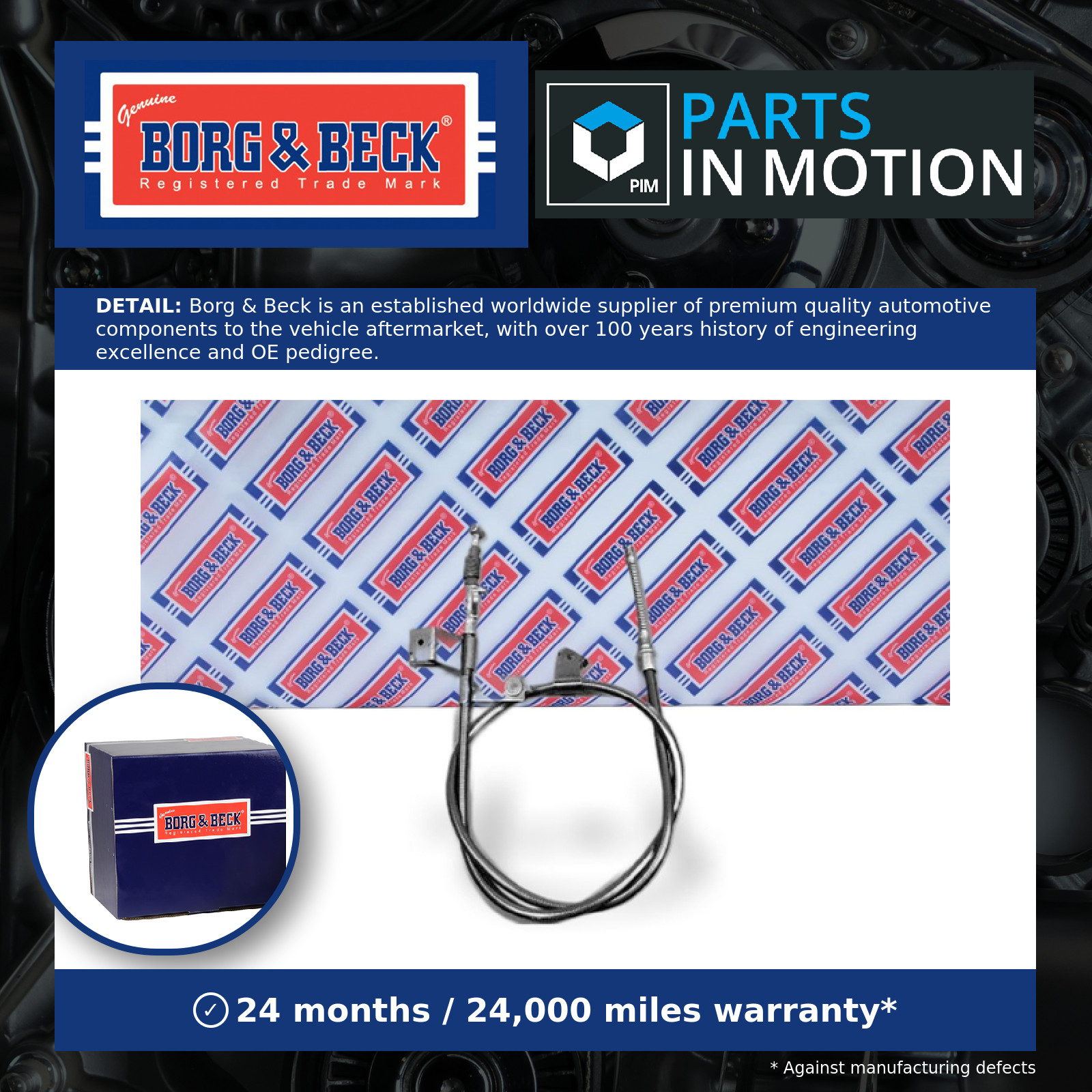 Handbrake Cable fits NISSAN MICRA K11 1.4 Rear Right 00 to 03 CGA3DE Hand Brake