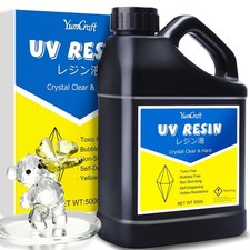 UV Resin 500g - Low Odor Epoxy for Jewelry Making, Fast Curing Craft Supply