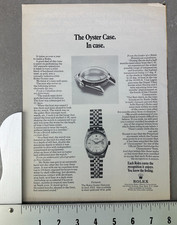 Vintage 1971 ROLEX Oyster Datejust Steel Watch Print Ad Advertising Testimony