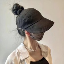 Summer Sunshade Hat with Ponytail Tie Ideal for Hiking and Outdoor Sports