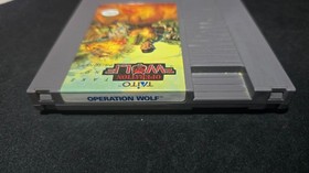 Carro de juego Operation Wolf Taito aut&eacute;ntico Nintendo NES EXMT con manual y cubierta antipolvo