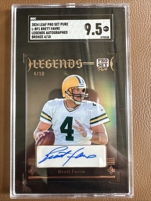 2024 Leaf Pro Set Brett Favre Auto 4/10 Jersey # Match!