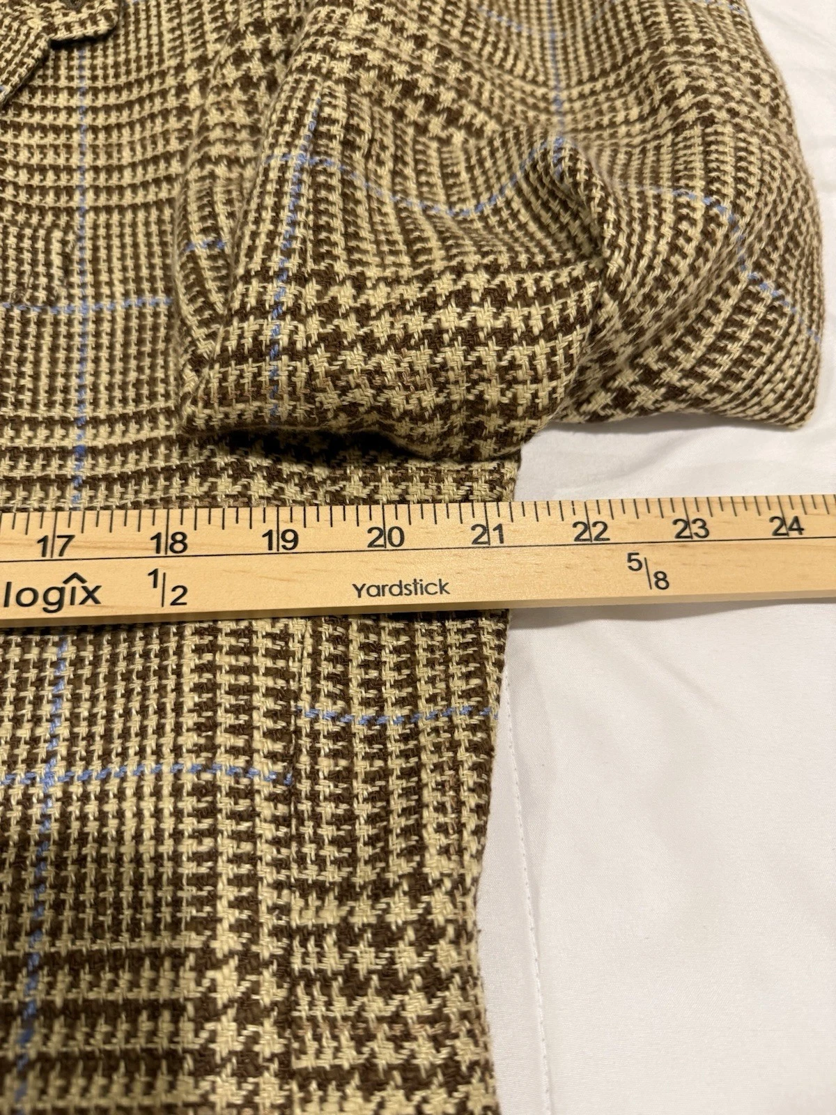 Polo Ralph Lauren RL67 Glen Plaid Jacket Summer Tweed 44R NWT - product detail image 3