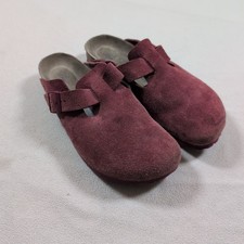 Birkenstock Boston Suede Clog Zinfandel Red Color Women  s 10 / 41 EU Sandal