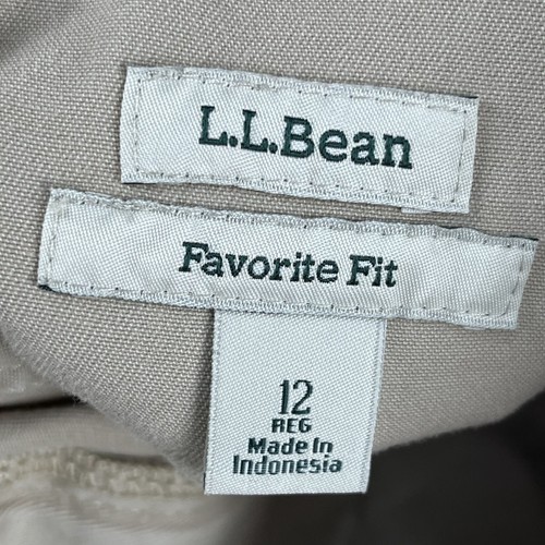 L.L. Pantaloni kaki Bean donna vestibilità preferita taglia 12 - Foto 4 di 4