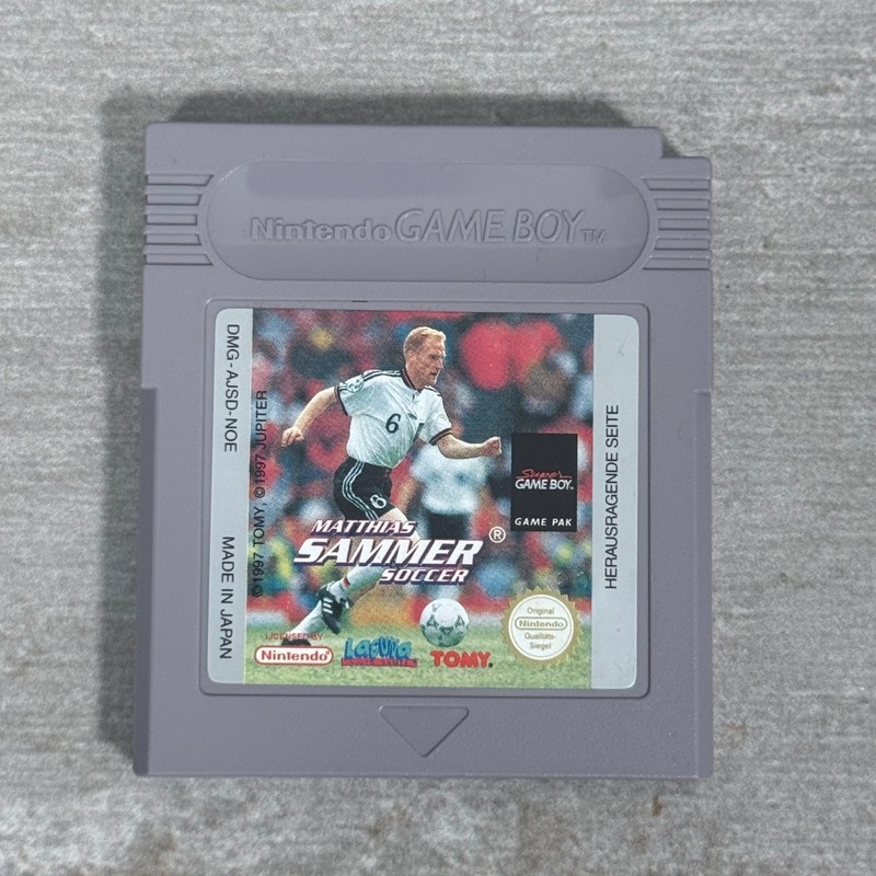 Matthias Sammer Soccer Nintendo Game Boy - Cart Genuine 1997 Football German