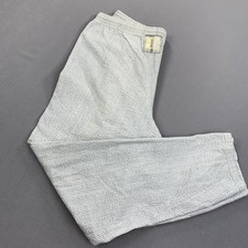 VTG Maui and Sons Pants Mens XL Elastic Waist Made USA Seersucker Dance 90s 80s