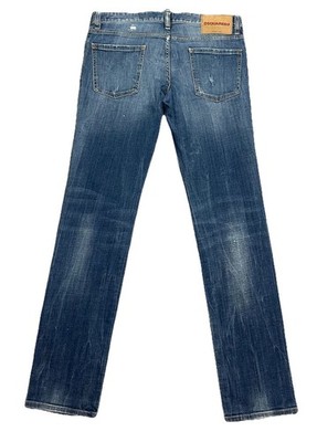 DSQUARED2 JEANS - SLIM - Blue Denim - Herren Größe IT 48 - 35'' Taille - Bein 34''