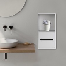 Stainless Steel Shower Niche Recessed Wall Niche Bathroom Niche w/ Paper Holder