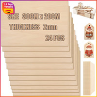 Balsaholz Platten 300X200X2Mm 24 StüCk Sperrholz FüR Basteln Diy Projekte
