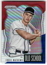 2021 Panini Prizm #OS-4 Eddie Mathews Old School Red/White/Blue Prizm