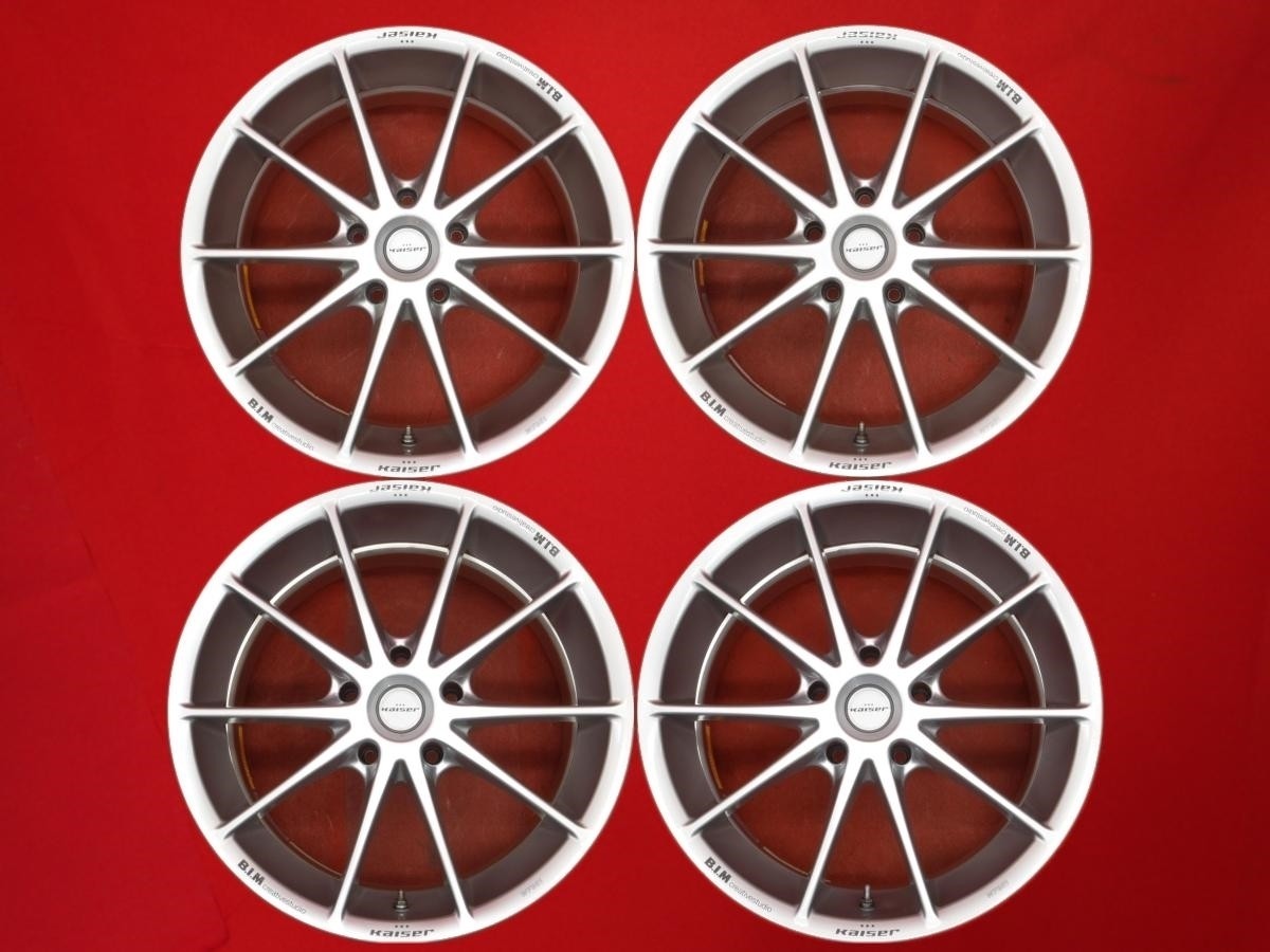 JDM B.I.M Kaiser RF Wheel 4Book 8/9J-17 PCD114.3 5-hole +45/+35 