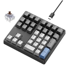 Mechanical Number Pad,Hot Swappable Numpad with Gateron Switches,34
