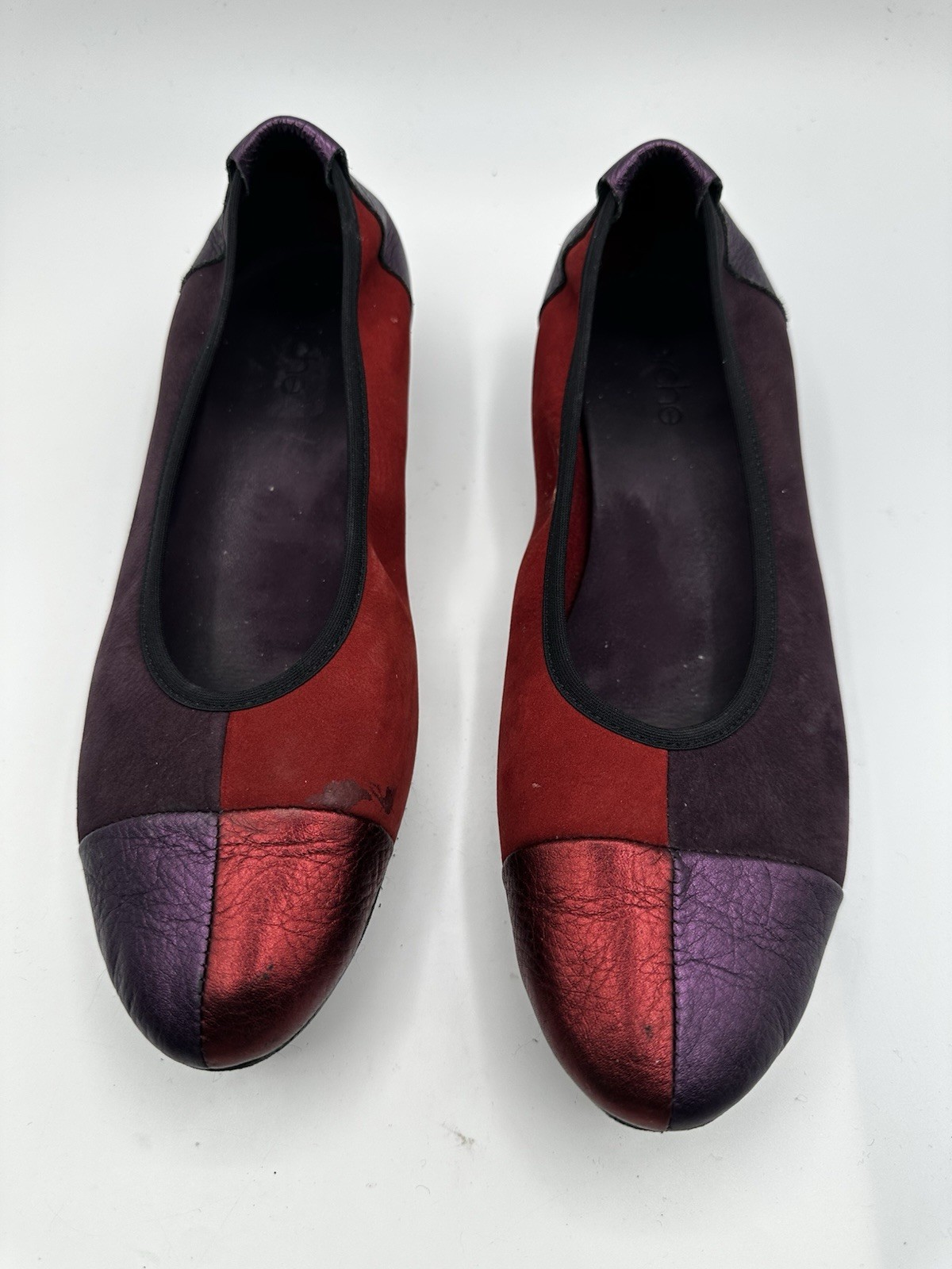 Arche Multicolor Patchwork Leather Loafers Women … - image 1