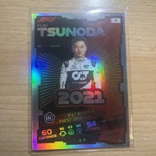 ➠ Topps F1 Turbo Attax 2021 Formula 1 #181 Yuki Tsunoda - AlphaTauri (Rookie)