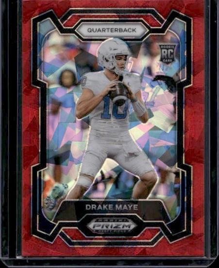 2024 Panini Prizm Draft Picks #103 Drake Maye Red Ice