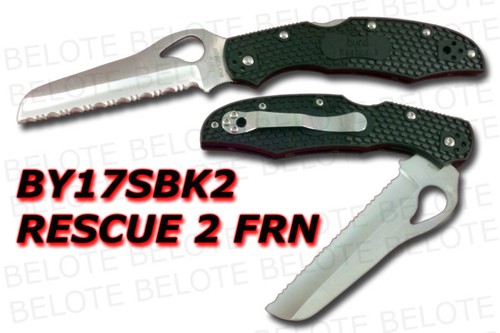 Spyderco Byrd Cara Cara Rescue 2 FRN Serrated BY17SBK2 - Picture 1 of 1