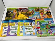 Leap Frog Tag Reading Purple Pen w/ Mixed Lot of Books