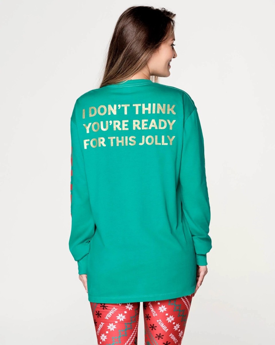 【即納 XS】Zumba Jolly Long Sleeve Tee クリスマスTシャツ Zumba Jolly Long Sleeve Tee sized