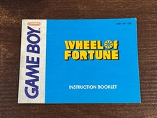 Wheel of Fortune Original Nintendo Gameboy Instruction Manual Only