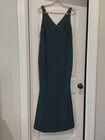 TB Made With Love Bridesmaid Maxi Dress Size XXL Blue Green Teal Mermaid Prom