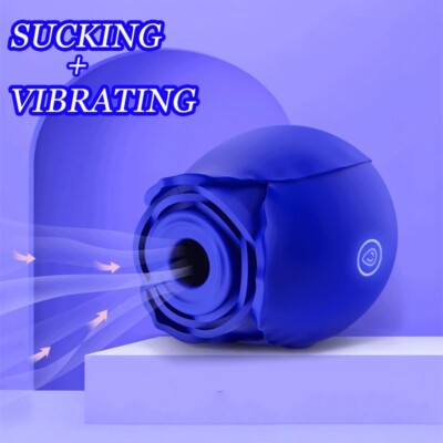 Flower Vibrator Clit Sucking Licking G-Spot Dildo Oral Adult Sex Toys for  Women