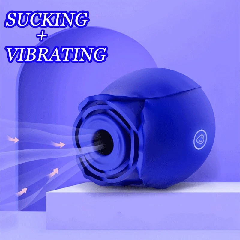 Flower Vibrator Clit Sucking Licking G-Spot Dildo Oral Adult Sex Toys for Women - Image 2 of 4