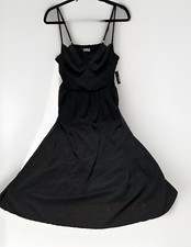 Women’s Large Black Long Flowy Dress – Perfect for Summer Style and Comfort New