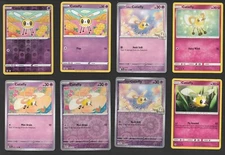 Cutiefly Pokemon Card Collection Set of 8 English Cards Reverse Holo Fairy Cute