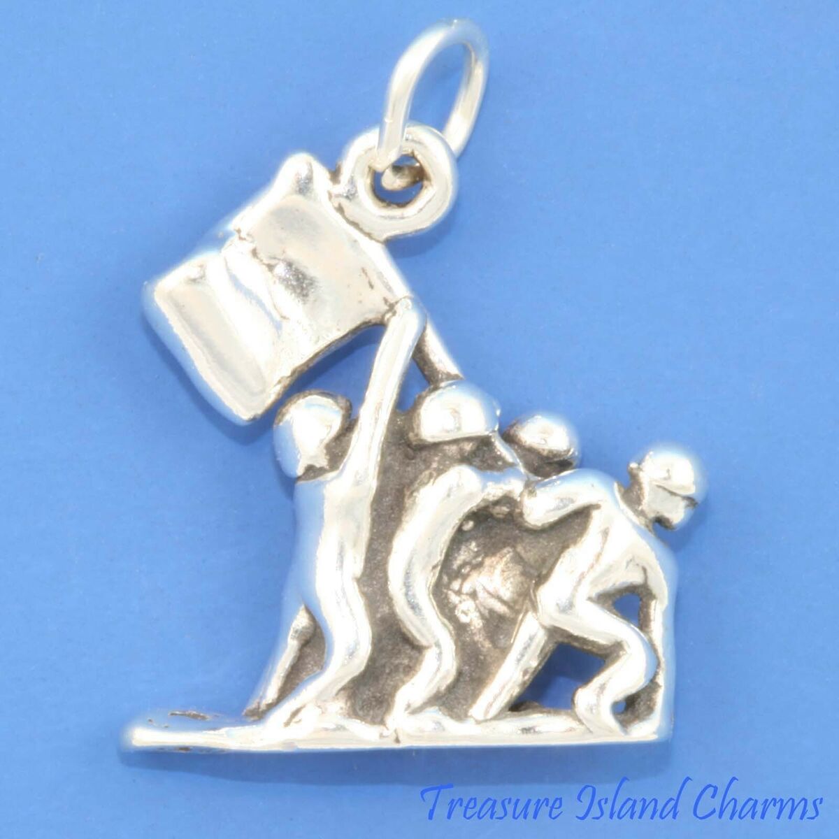 Marines Charm Sterling Silver Marines Charm Sterling Silver